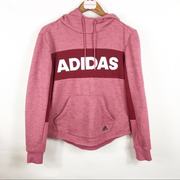 adidas pink womens hoodie